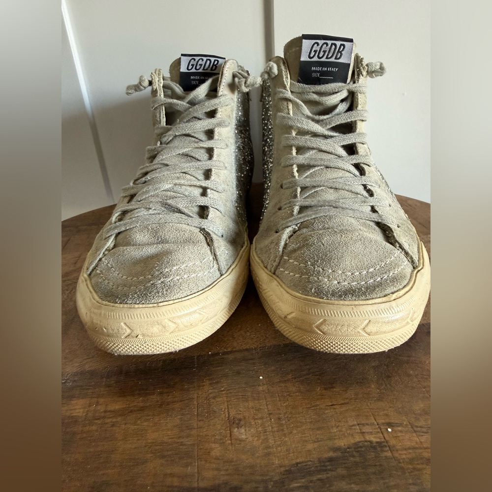 Golden Goose Silver Glitter Slides - Picture 15 of 15